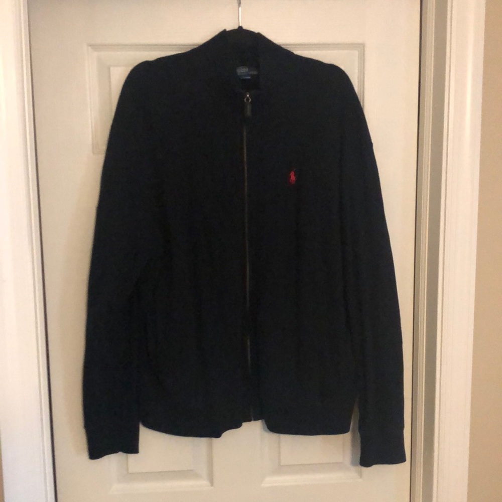 Ralph Lauren Polo Zip Up Sweater Size XL